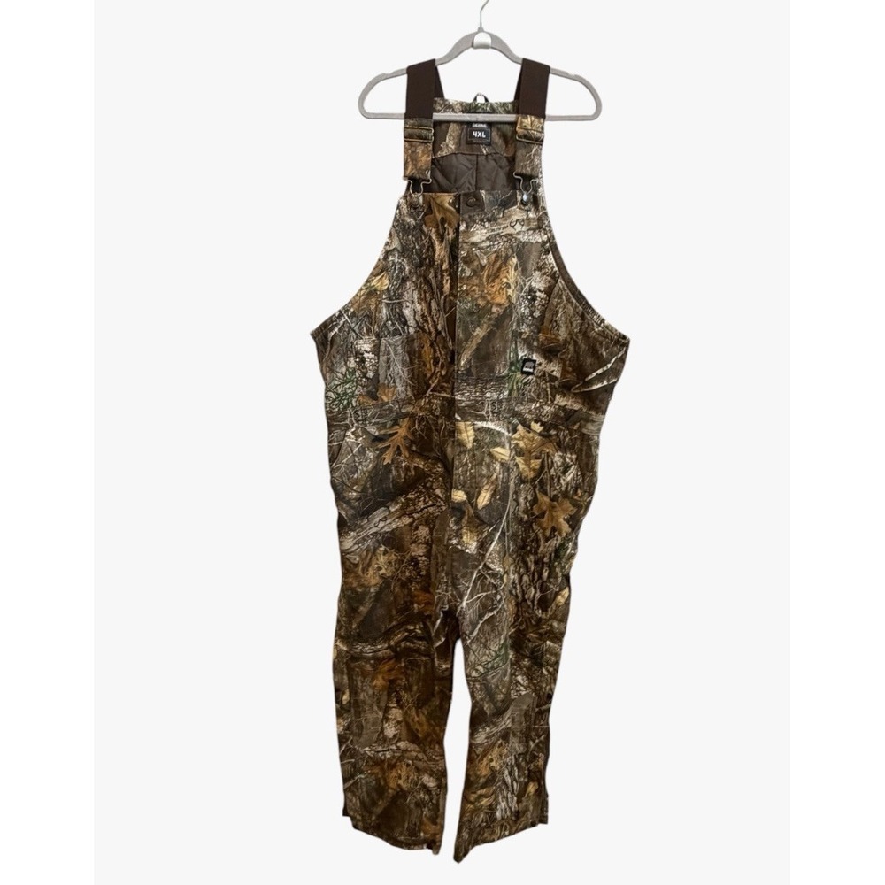Berne Insulated Bib Overalls Camouflage Hunting Realtree Edge 4XL Camo Workwear